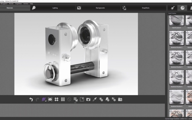 CMS INTELLICAD renderização avançada